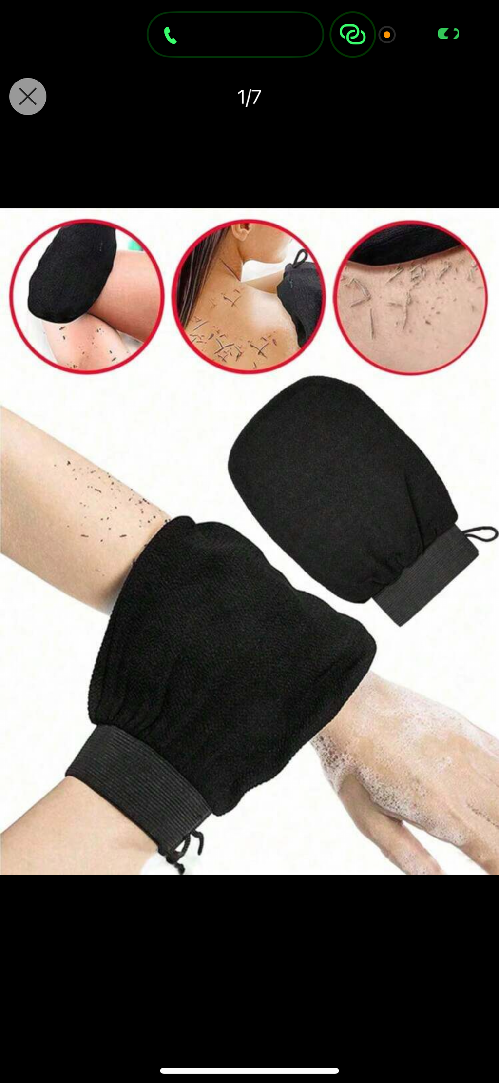 Gants de gommage