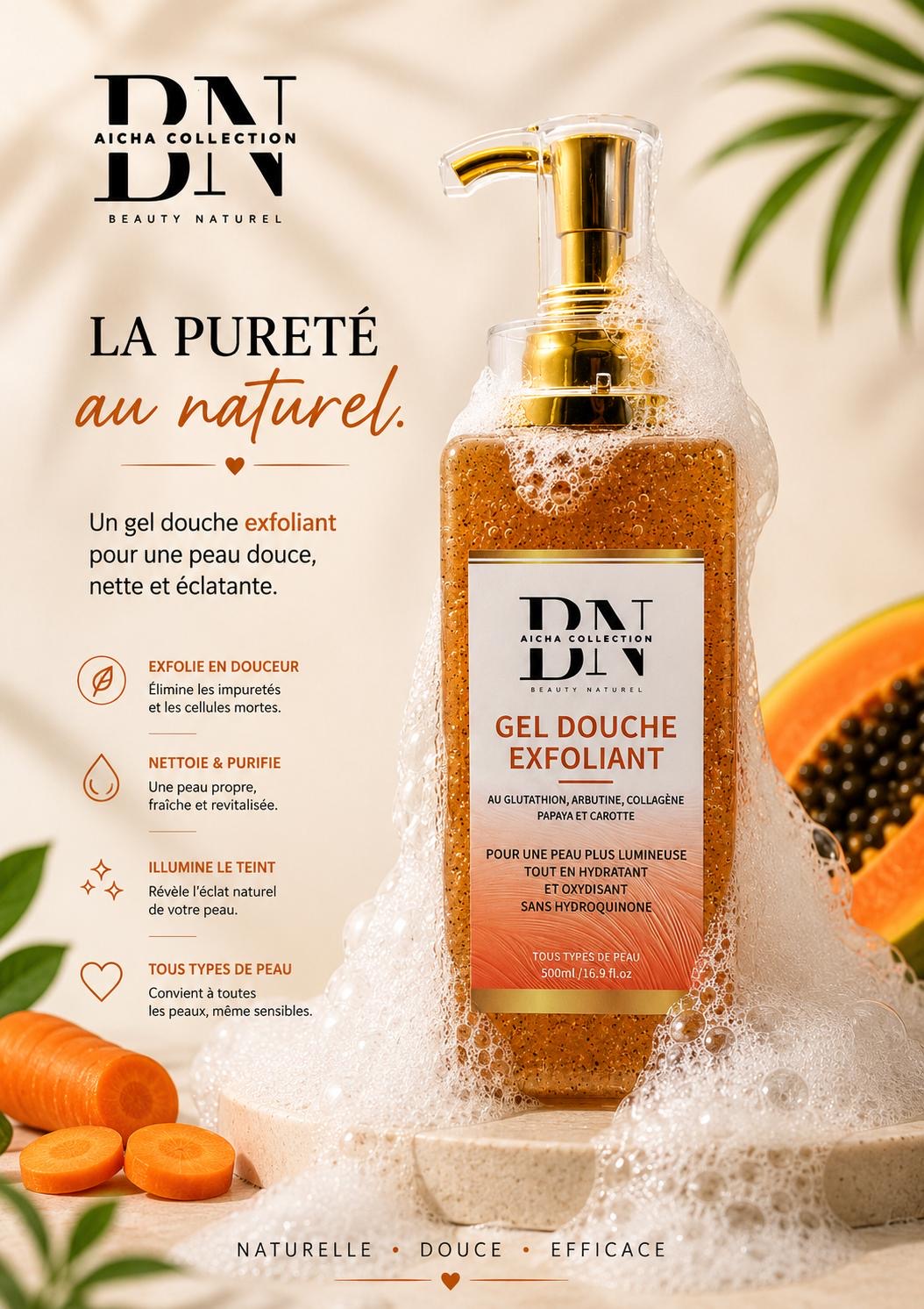 Gel douche exfoliant