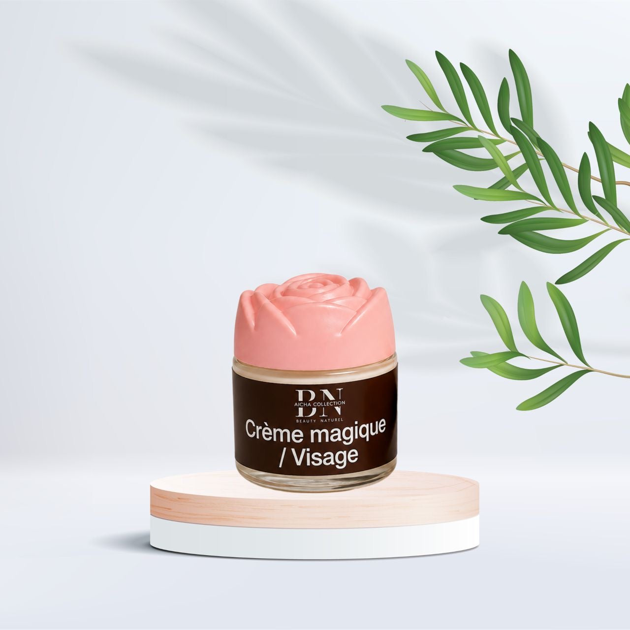 Crème de visage teint marron