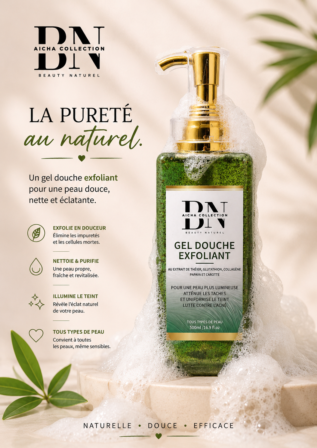 Gel douche exfoliant