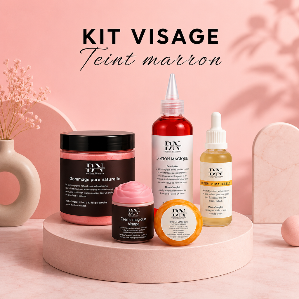 Kit visage teint marron