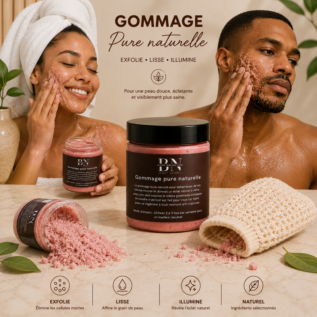Gommage pure naturel