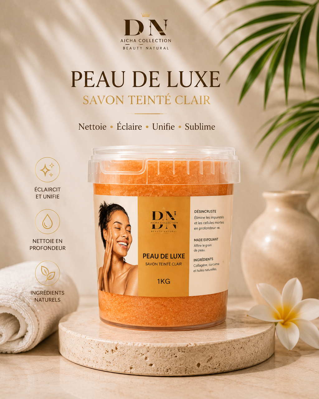 Savon peau de luxe teint clair 1kg