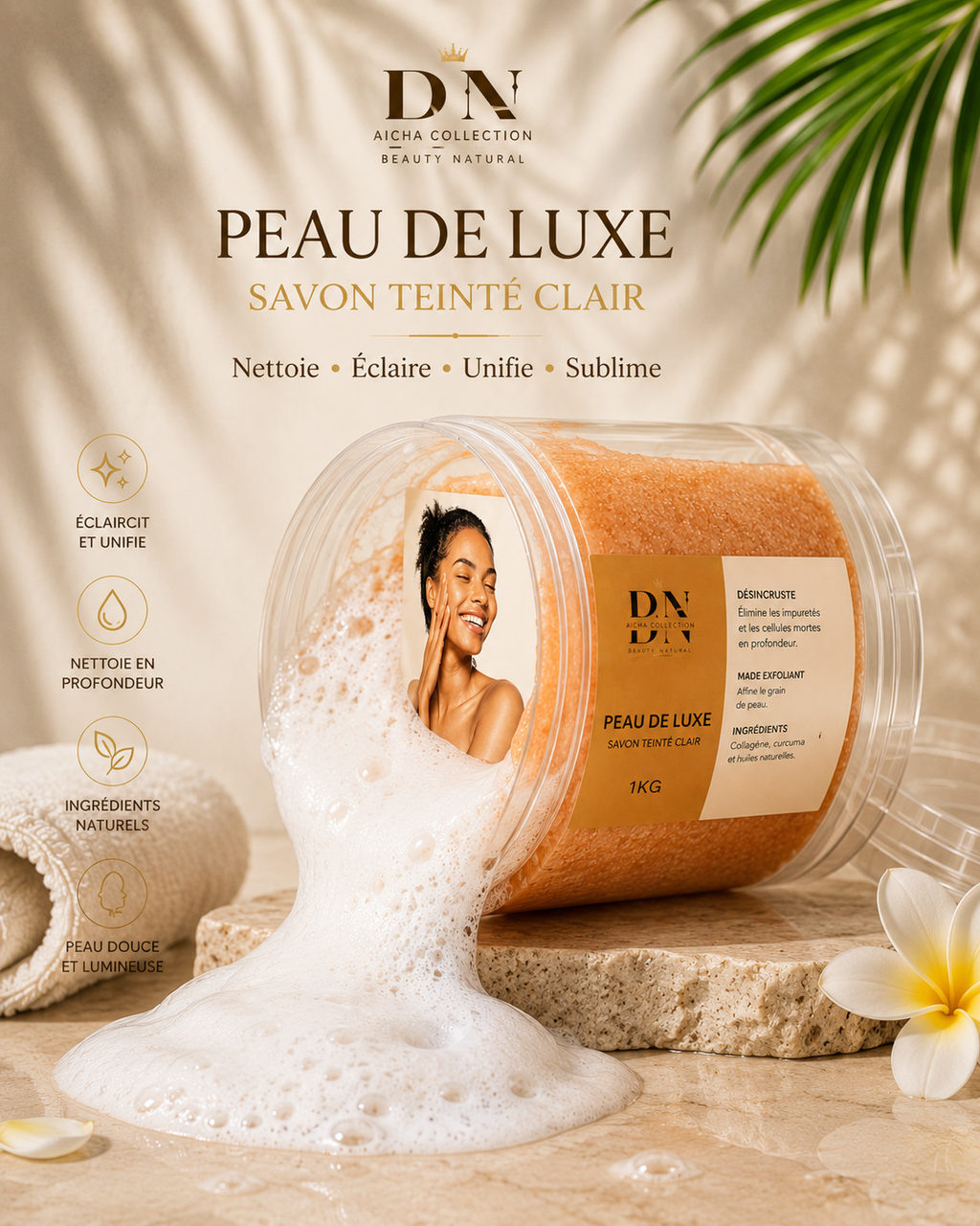 Savon peau de luxe teint clair 1kg