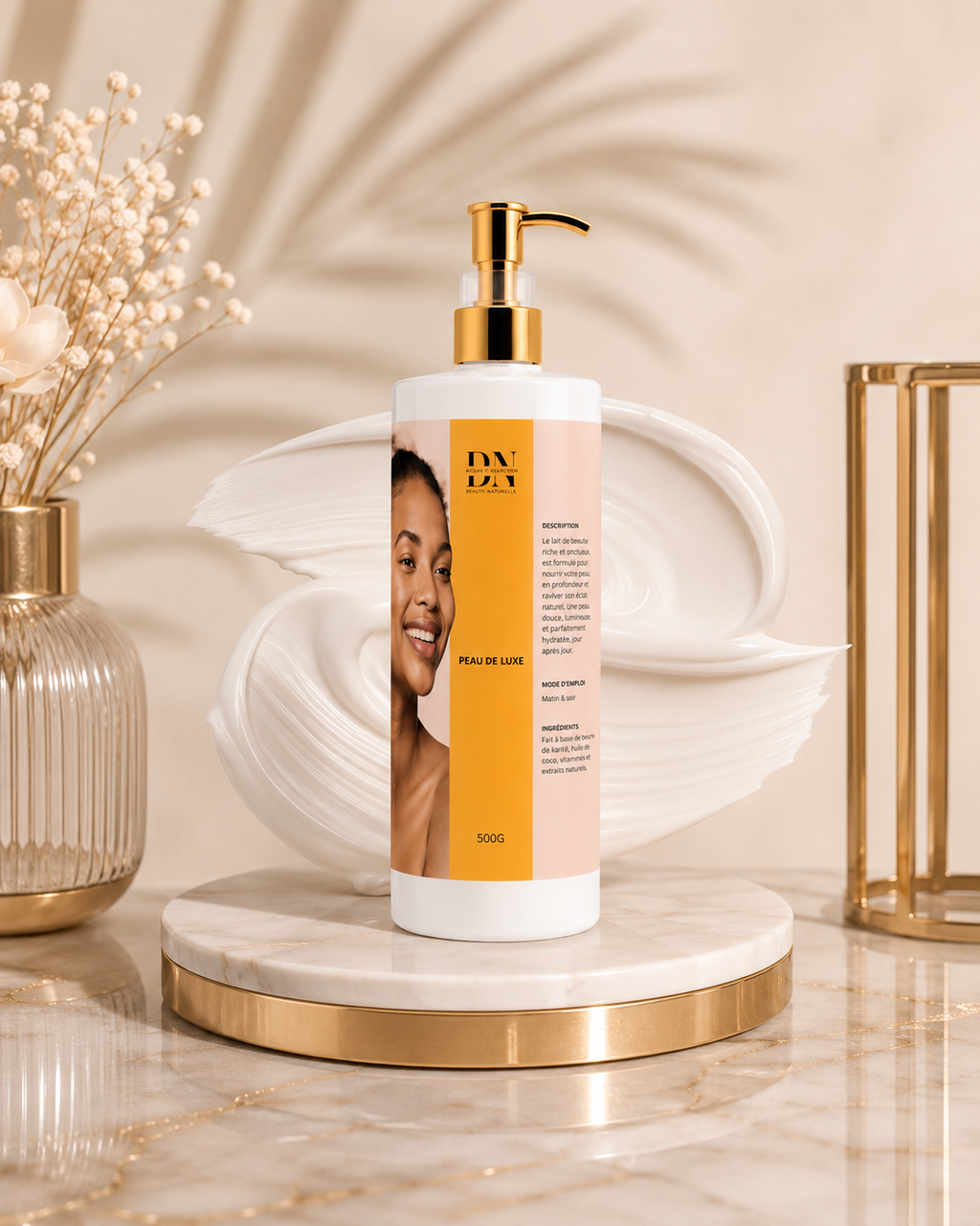 Lait peau de luxe teint clair 500gm