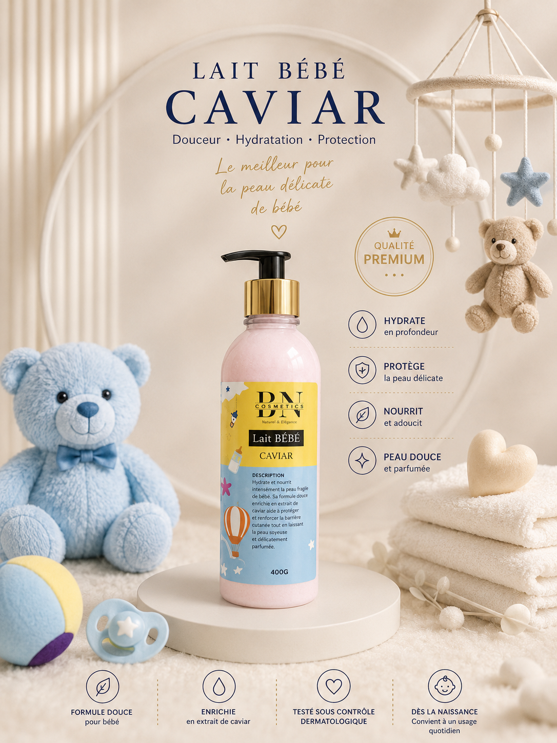 Lait bébé caviar